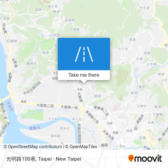 光明路100巷地圖