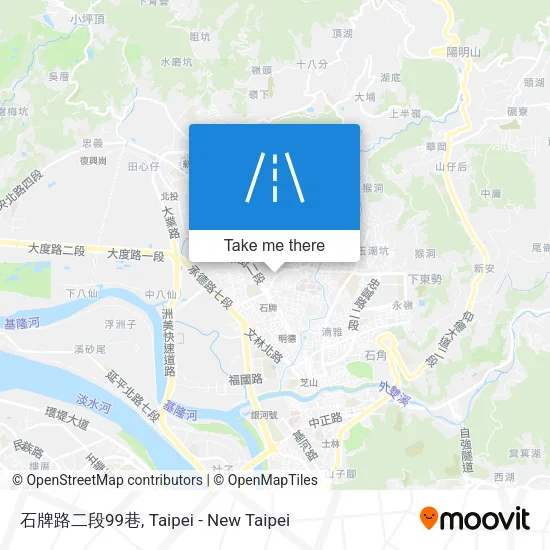 石牌路二段99巷地圖