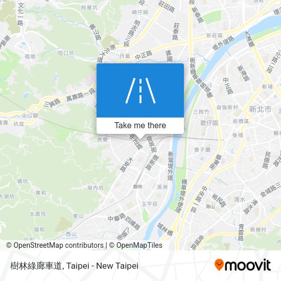 樹林綠廊車道 map