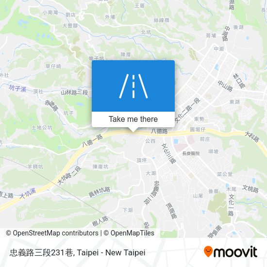忠義路三段231巷地圖
