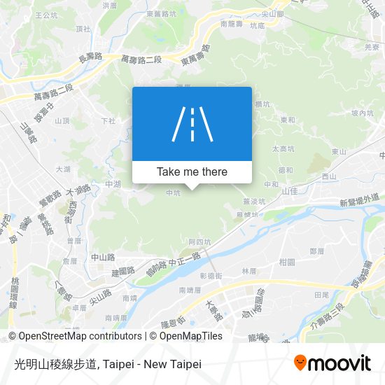 光明山稜線步道 map