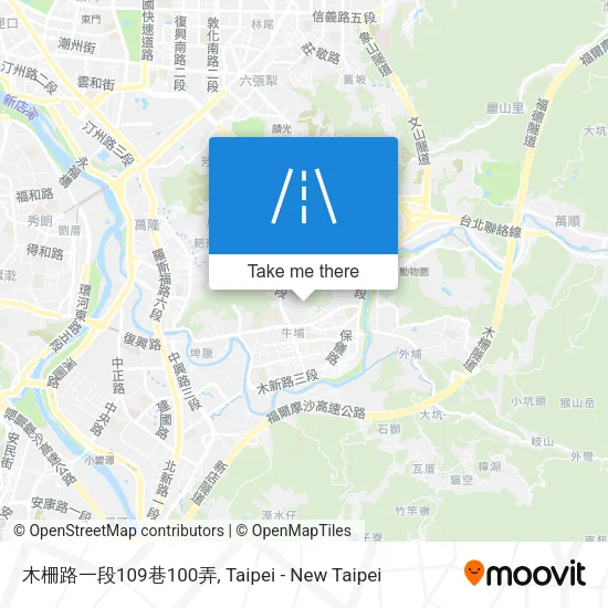 木柵路一段109巷100弄地圖