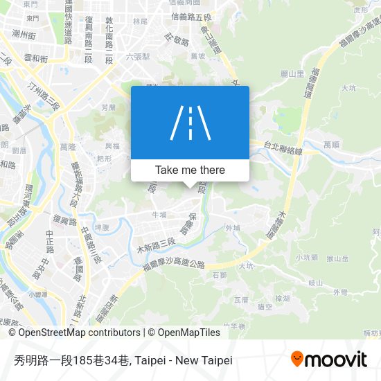 秀明路一段185巷34巷地圖