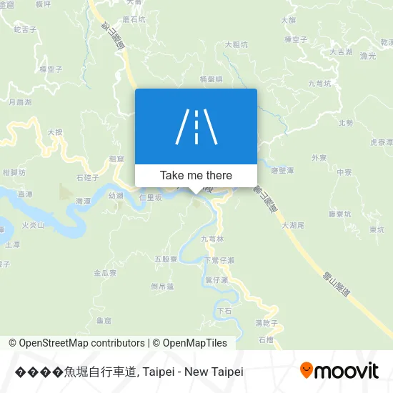 ����魚堀自行車道地圖