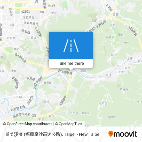 景美溪橋 (福爾摩沙高速公路) map