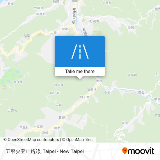五寮尖登山路線 map