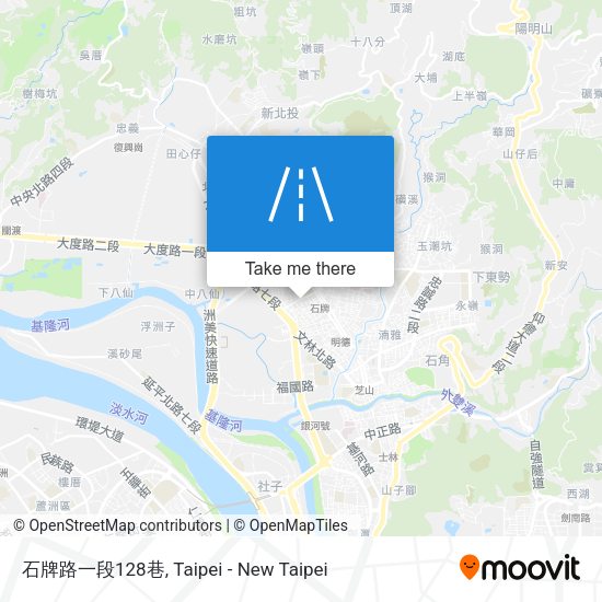 石牌路一段128巷 map