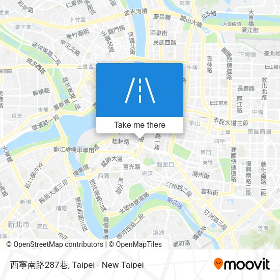 西寧南路287巷地圖
