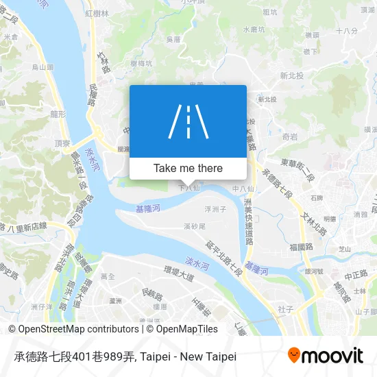 承德路七段401巷989弄地圖