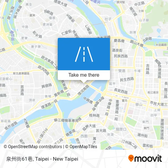 泉州街61巷地圖