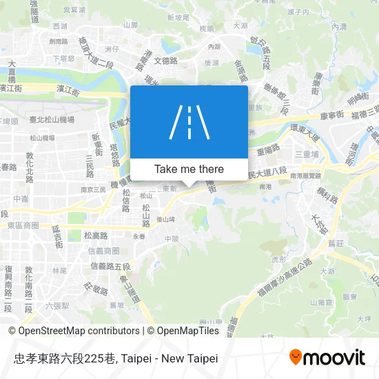 忠孝東路六段225巷地圖