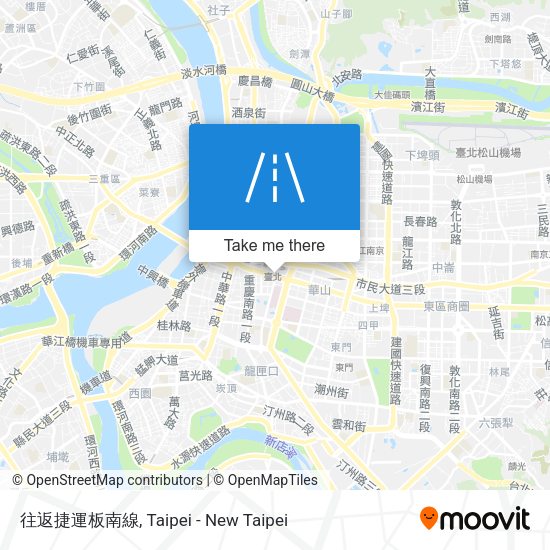 往返捷運板南線 map