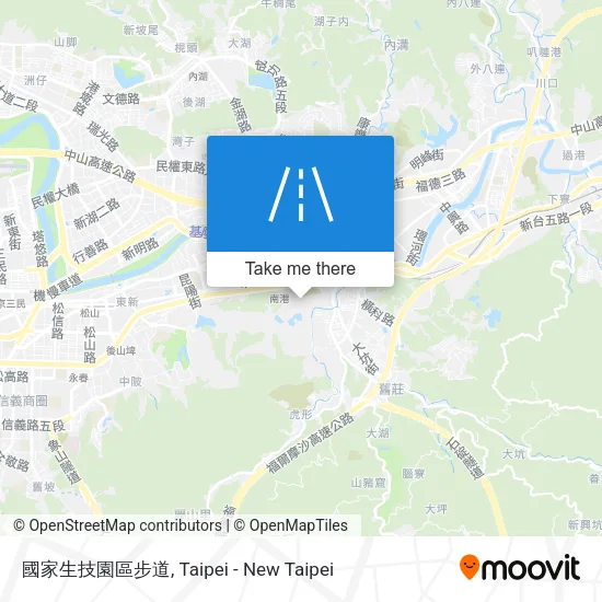 國家生技園區步道地圖