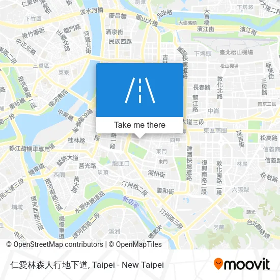 仁愛林森人行地下道地圖