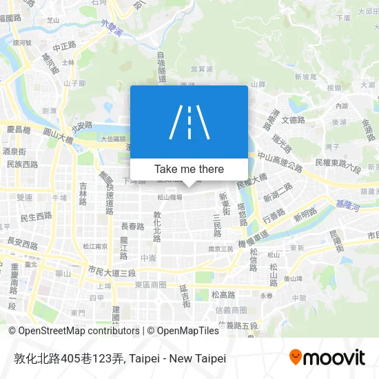 敦化北路405巷123弄地圖