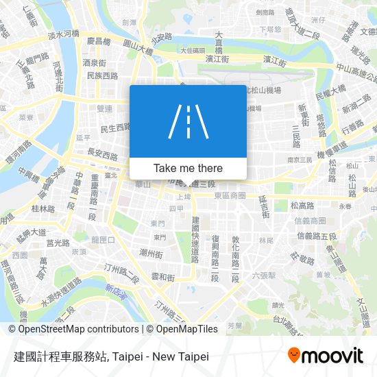 建國計程車服務站地圖