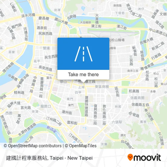 建國計程車服務站地圖