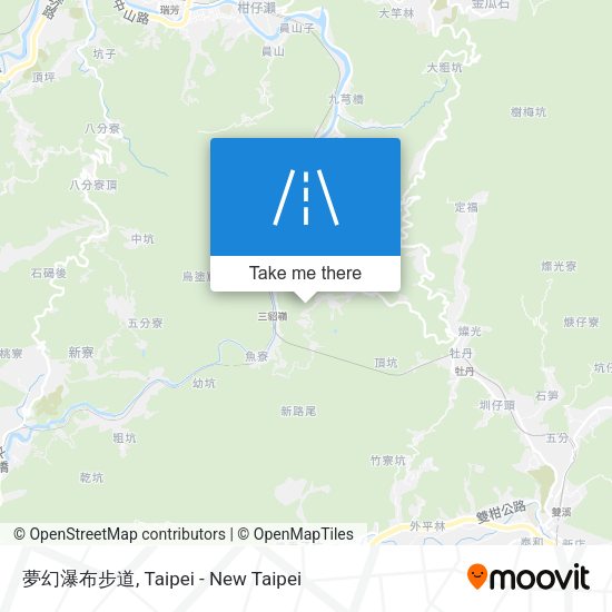 夢幻瀑布步道 map