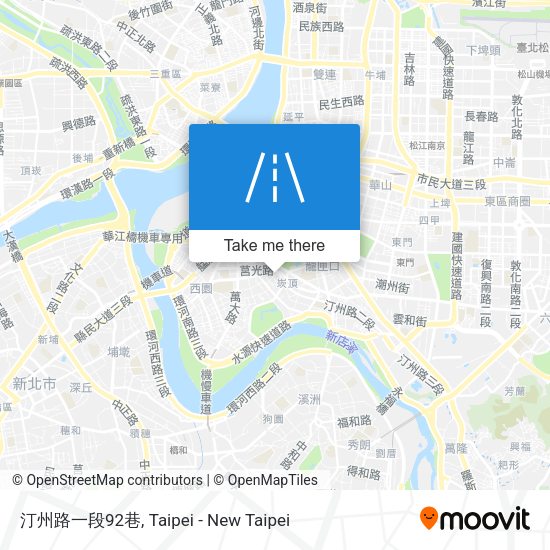 汀州路一段92巷 map