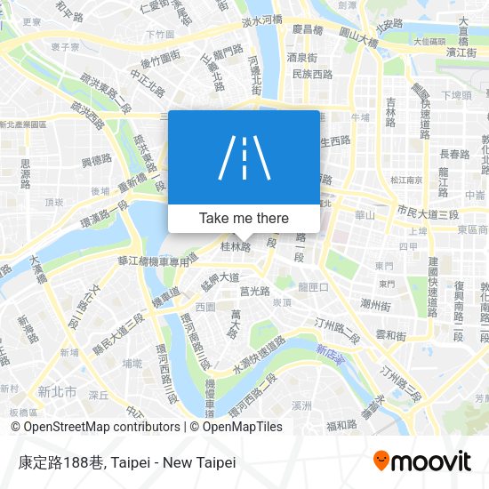 康定路188巷地圖