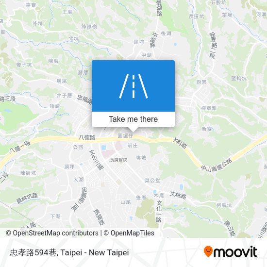 忠孝路594巷地圖