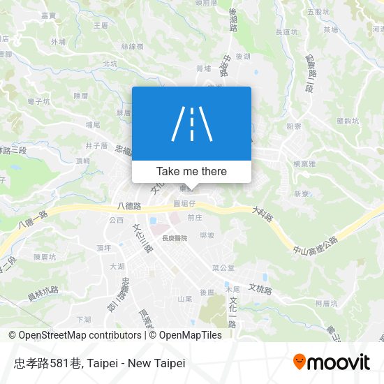 忠孝路581巷地圖