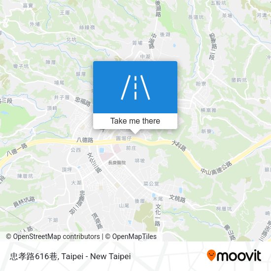 忠孝路616巷地圖