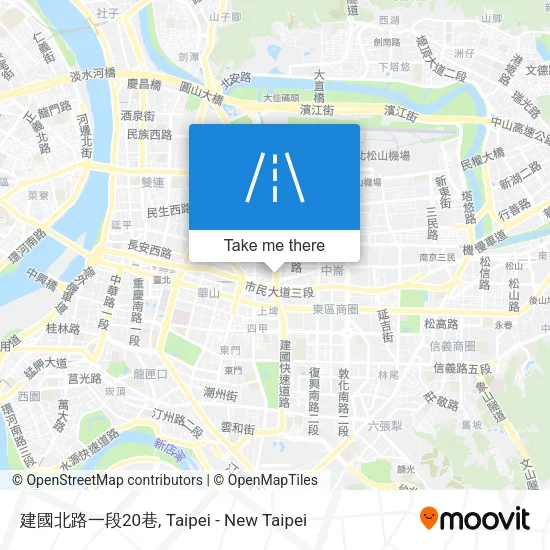 建國北路一段20巷地圖