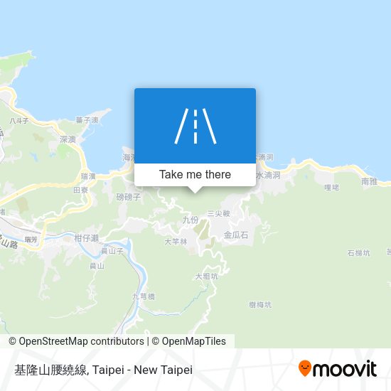 基隆山腰繞線 map