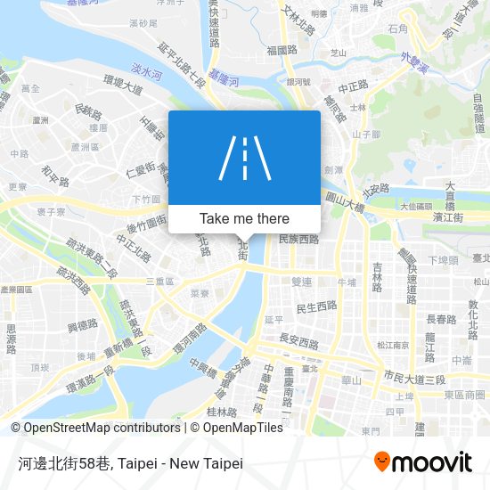 河邊北街58巷地圖