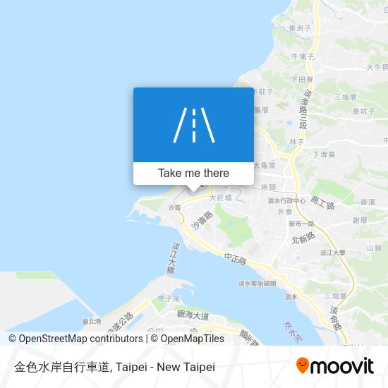 金色水岸自行車道 map