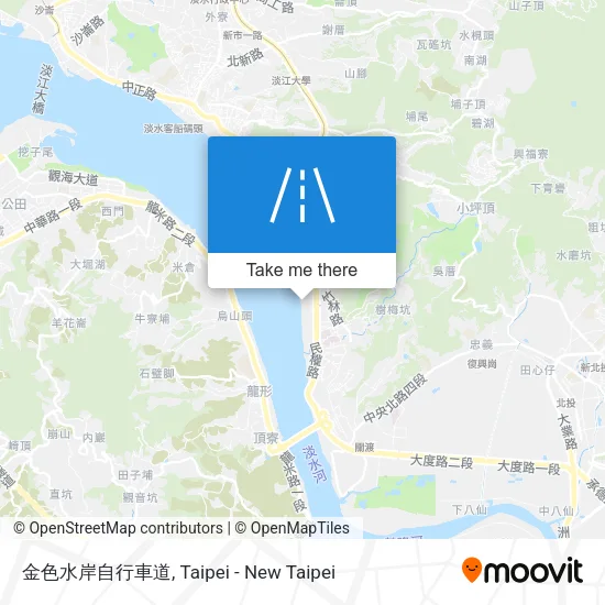 金色水岸自行車道 map