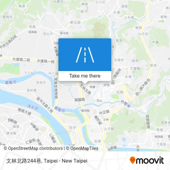 文林北路244巷地圖