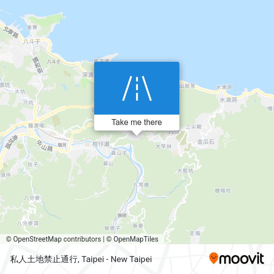 私人土地禁止通行 map