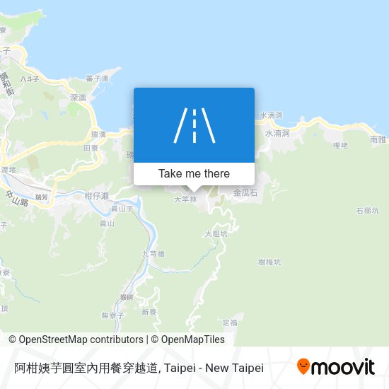阿柑姨芋圓室內用餐穿越道地圖