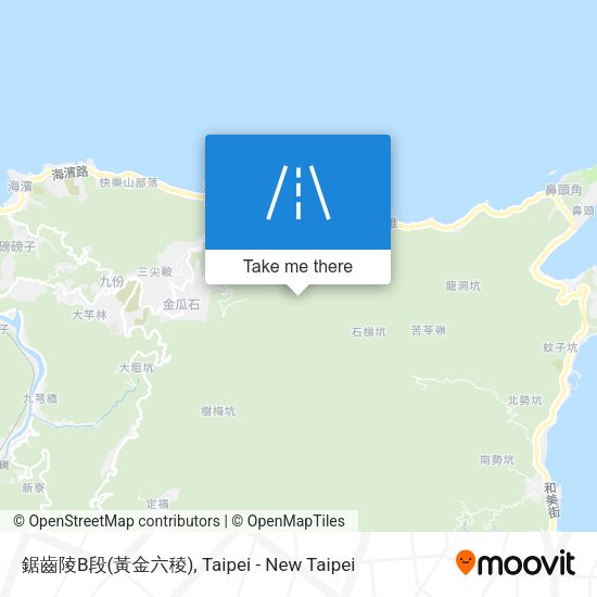 鋸齒陵B段(黃金六稜) map