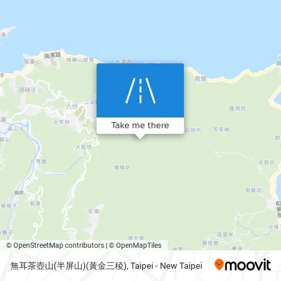 無耳茶壺山(半屏山)(黃金三稜)地圖