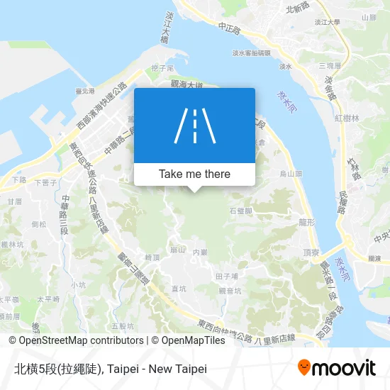 北橫5段(拉繩陡) map