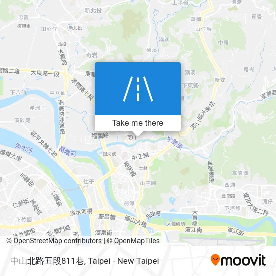 中山北路五段811巷地圖