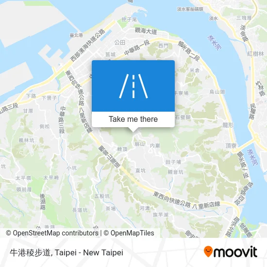 牛港稜步道 map