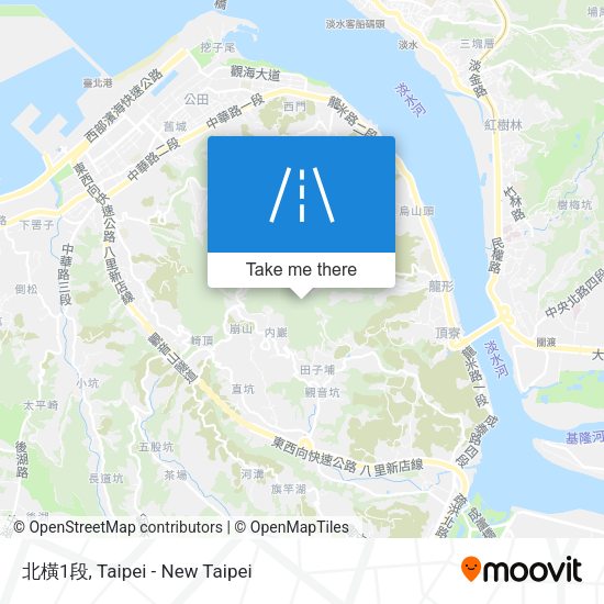 北橫1段 map