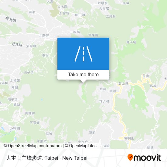 大屯山主峰步道 map