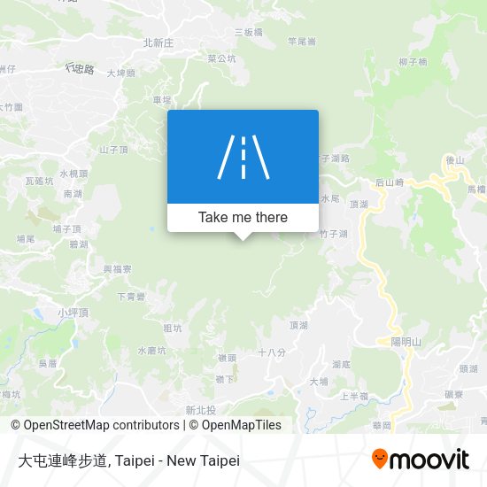 大屯連峰步道 map