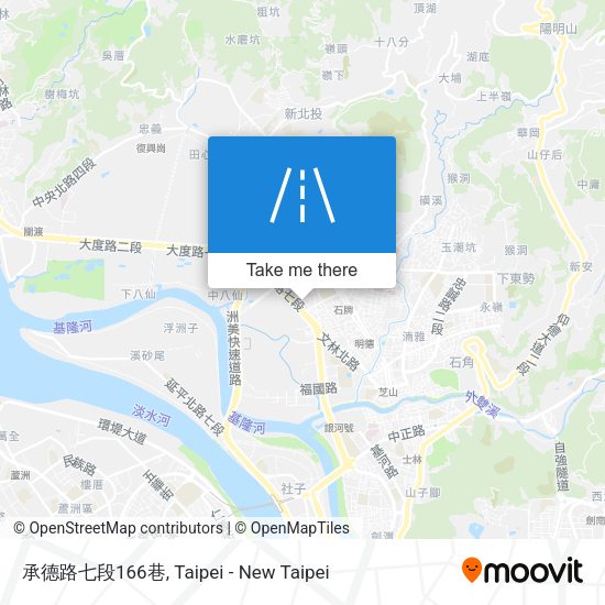 承德路七段166巷地圖