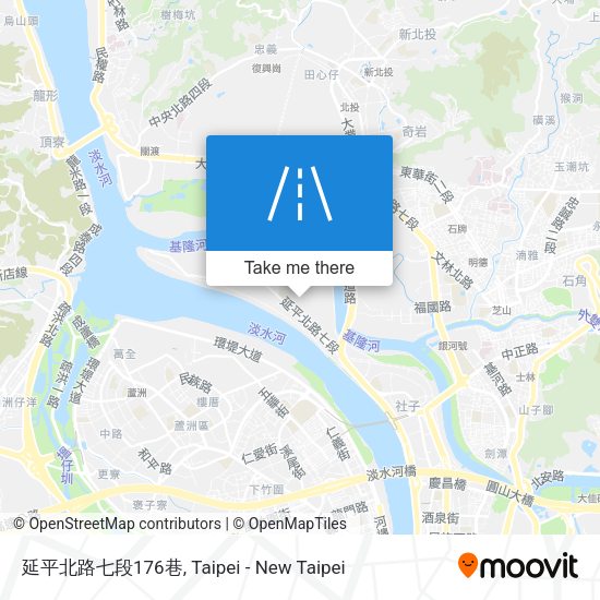 延平北路七段176巷地圖