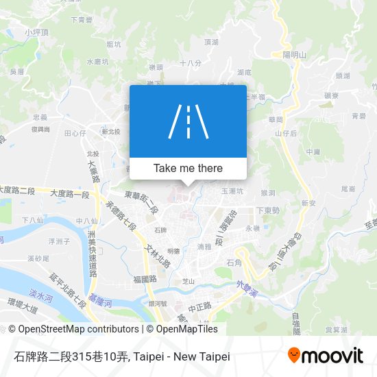 石牌路二段315巷10弄地圖