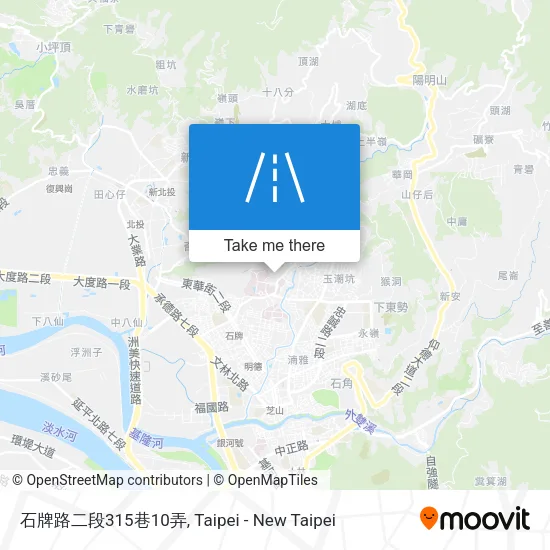 石牌路二段315巷10弄地圖