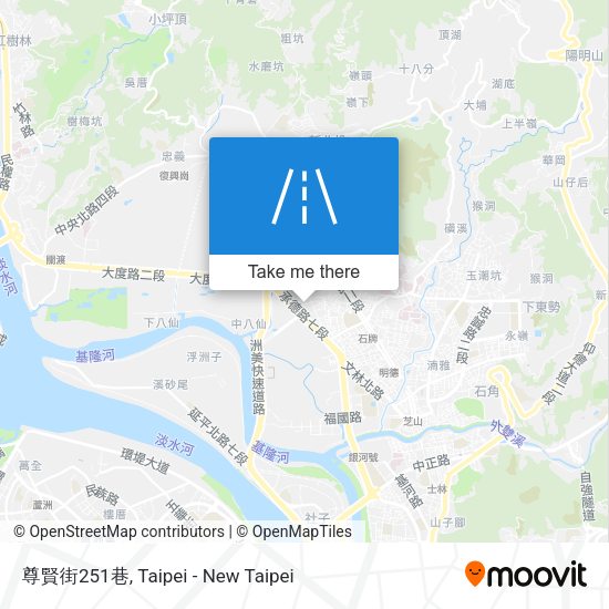 尊賢街251巷地圖