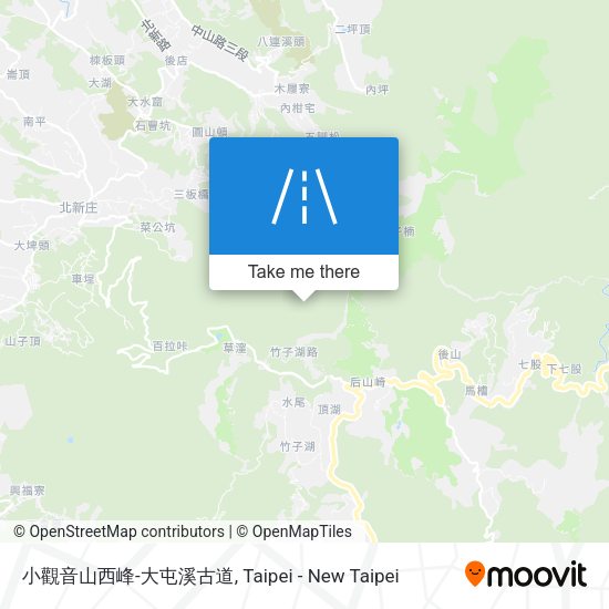 小觀音山西峰-大屯溪古道 map