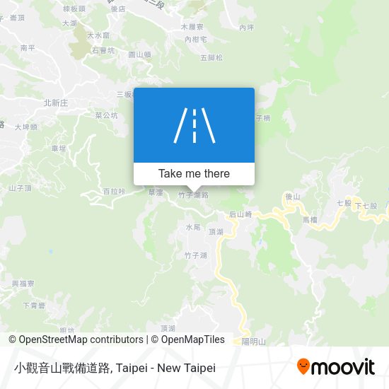 小觀音山戰備道路 map